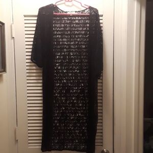 NWOT Quarter Sleeve Black Kimono Size S